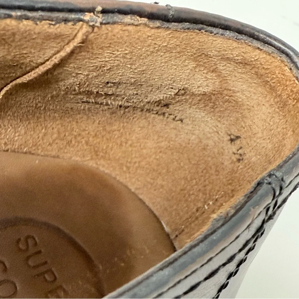 New Paul Green Billie Loafer Tobacco Brushed Leather Sz 7